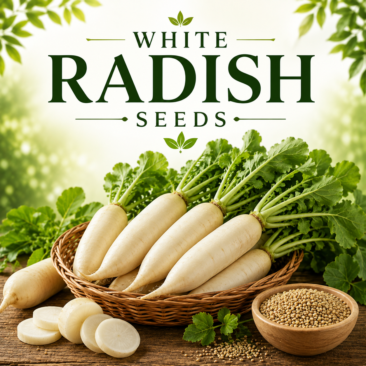 White Radish (سفید مولی) 100+ Seeds