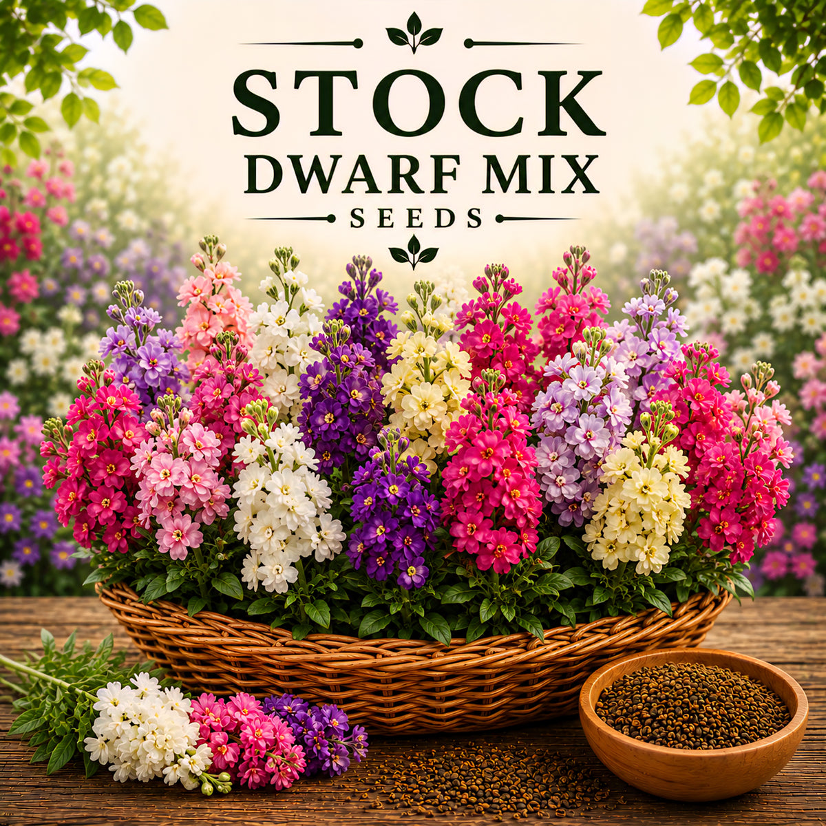 Stock Dwarf Mix 20+Seeds