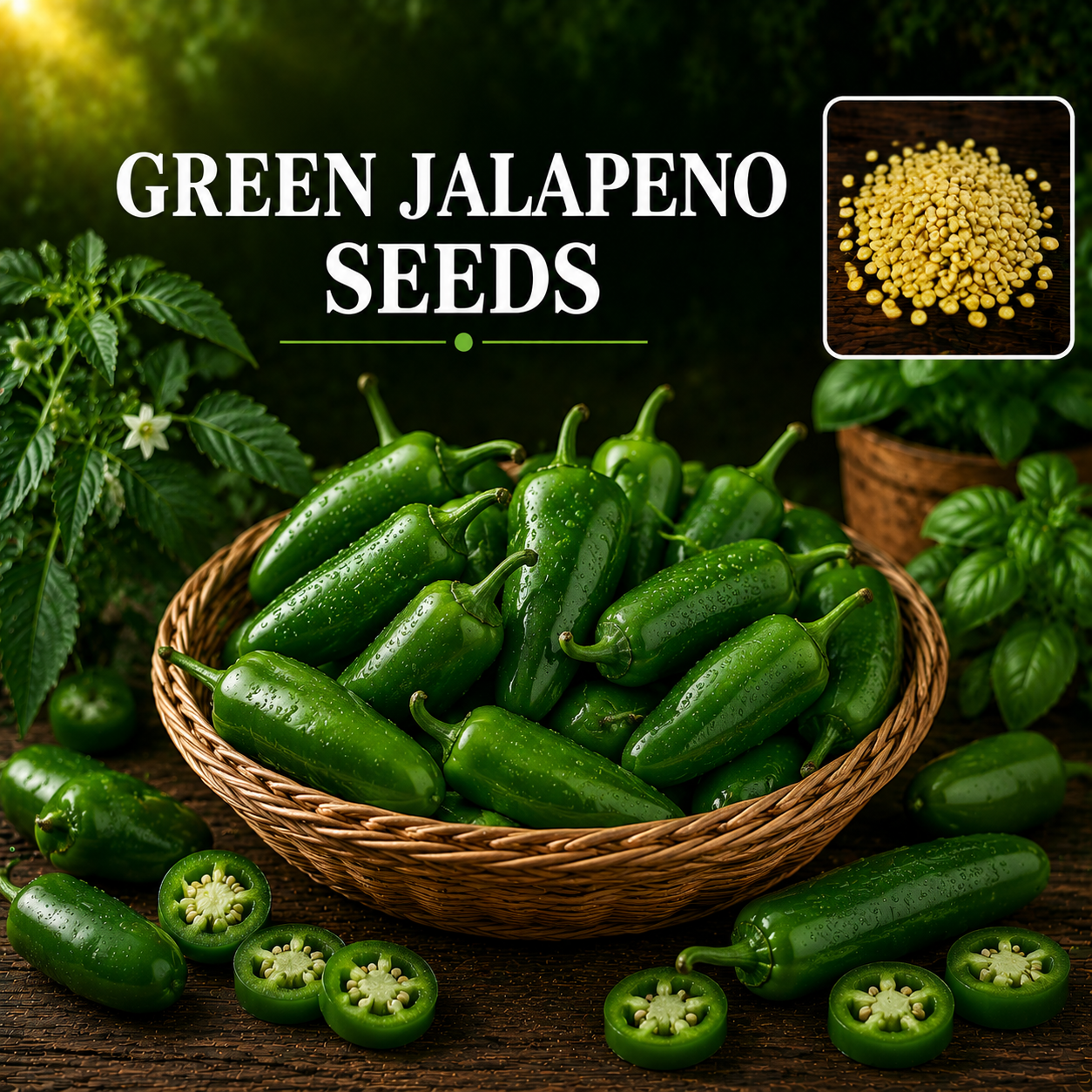 Green jalapeno (سبز جیلوپینو) 10+ Seeds