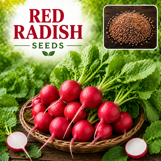 Red Radish (لال مولی) 50+ Seeds