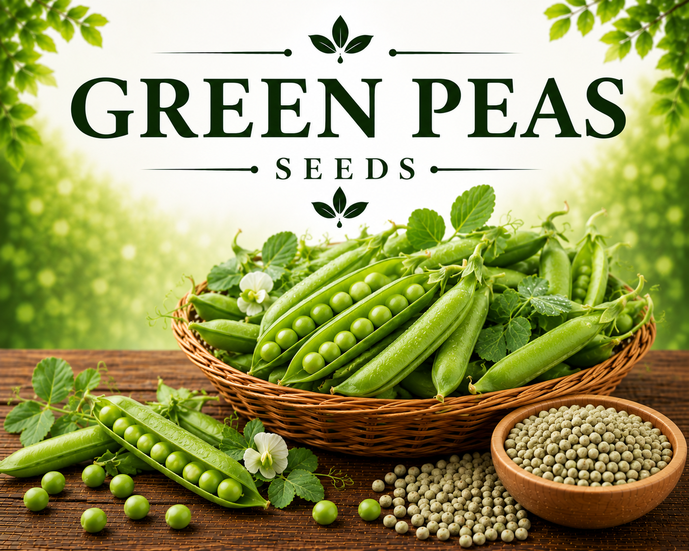 Green Peas (مٹر) 40+ Seeds