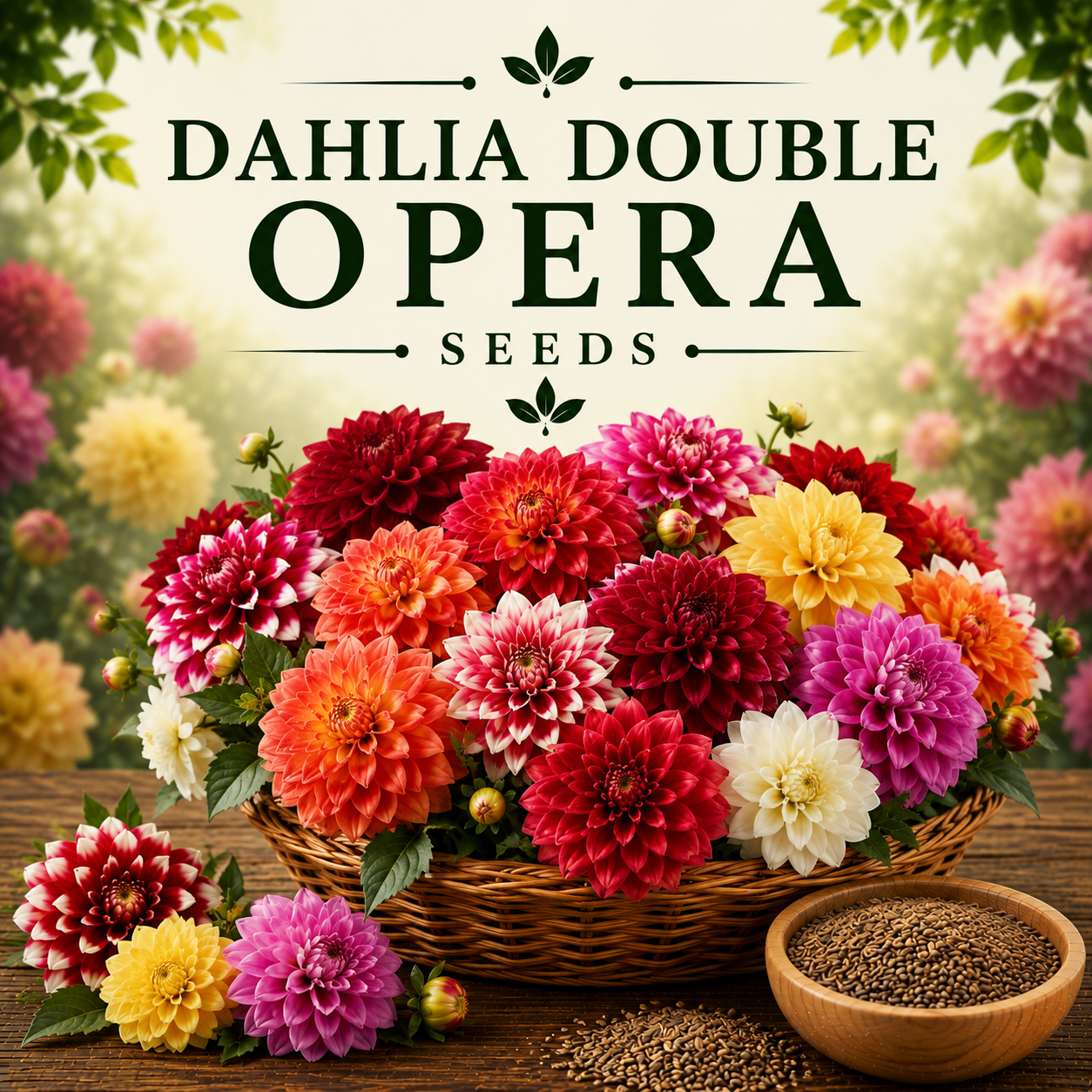 Dahlia double Opera Mix 15+ Seeds