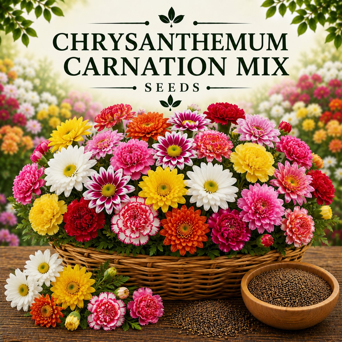 Chrysanthemum carnation mix 15+ Seeds