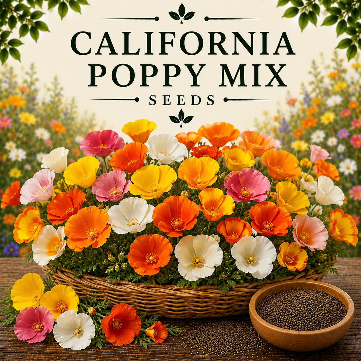 California Poppy Mix  20+ Seeds