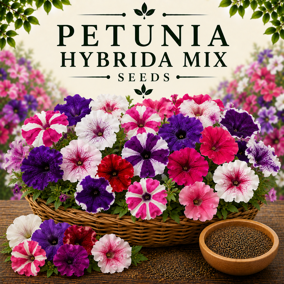 Petunia Hybirda Mix  40+ Seeds