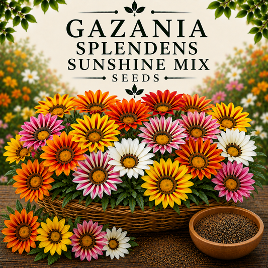 Gazania splendens sunshine mix  15+ Seeds