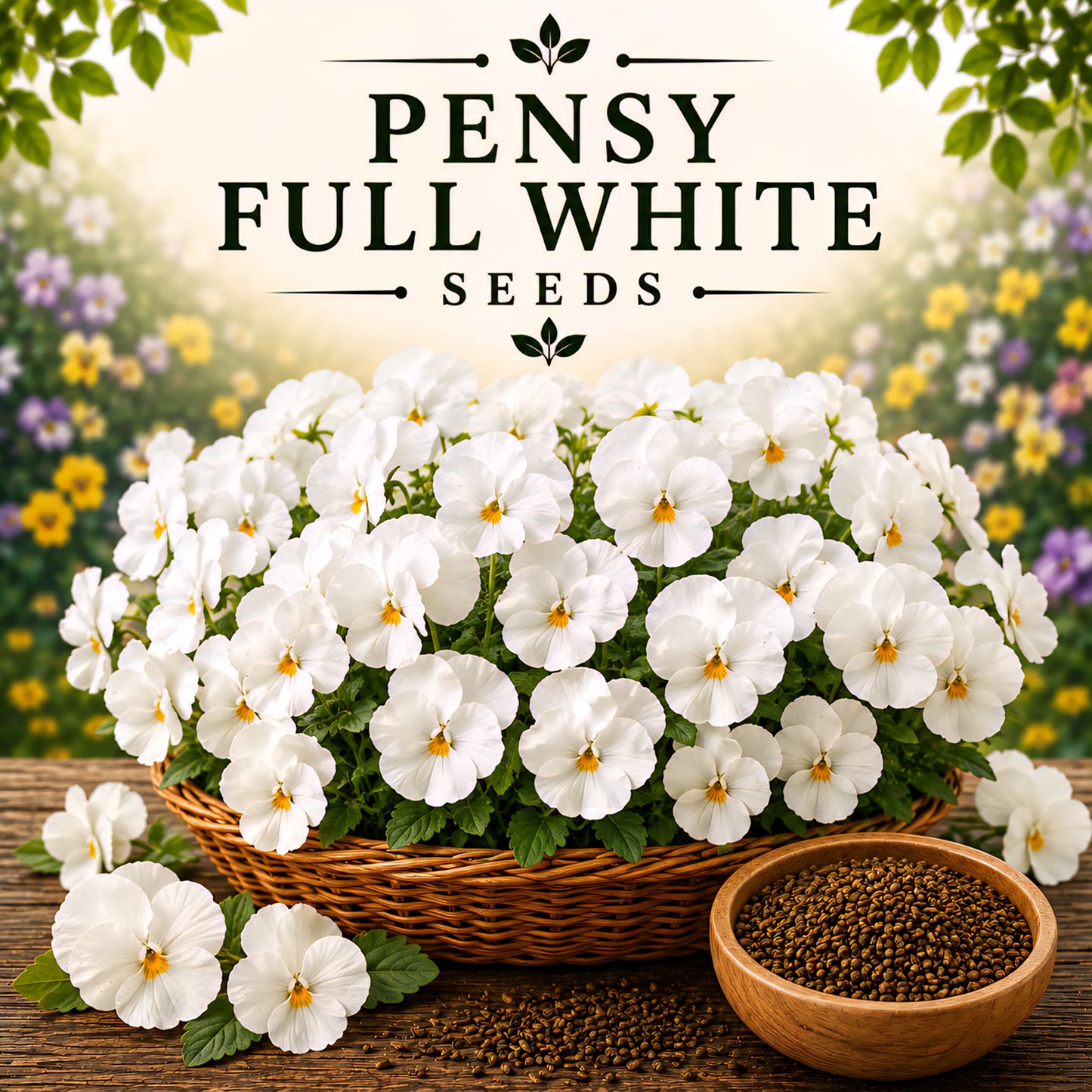Pensy Full White 15+ Seeds