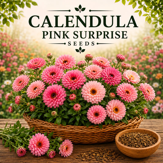Calendula Pink Surprise  20+ Seeds